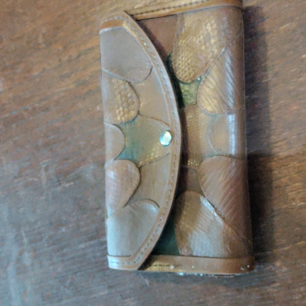 Vintage Brazilian tooled leather wallet